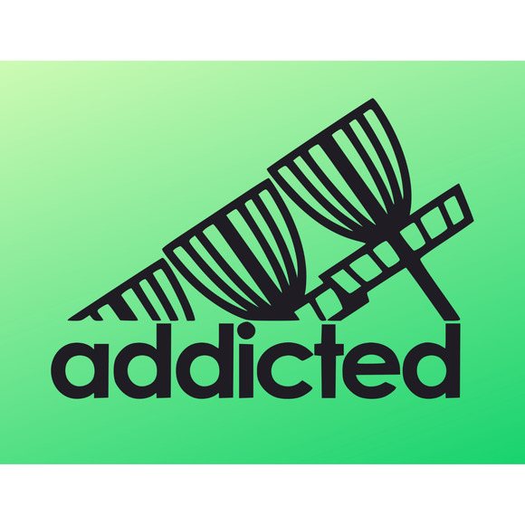 Disc Golf ADDICTED BLACK LOGO Mouse Pad Golf Basket Gaming Desk Mat Custom Gift - Picture 1 of 2